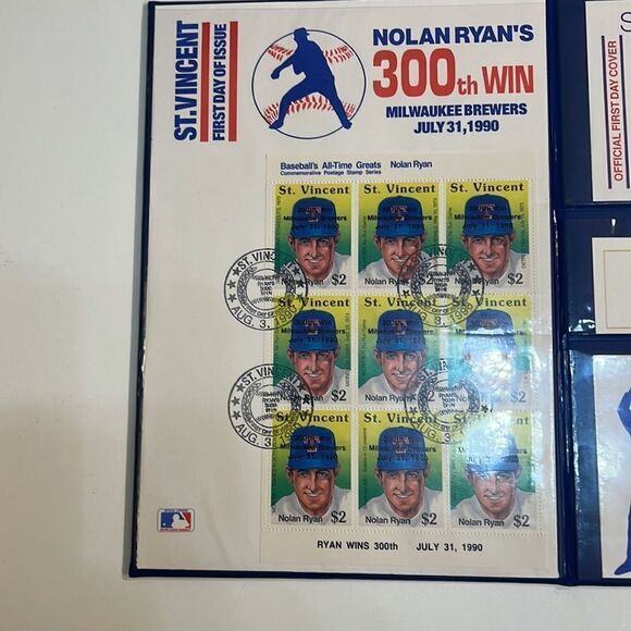 Nolan‎ Ryan Autographed signed Texas Rangers 1992 Angelo Marino framed poster - Picture 7 of 14